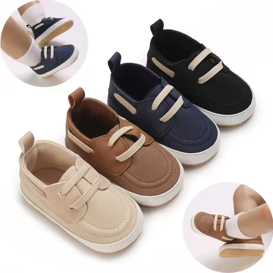 Sapatos Infantis Casuais Antiderrapantes com Sola Macia para Bebês 0 - 18M - AndyKids - Varialle