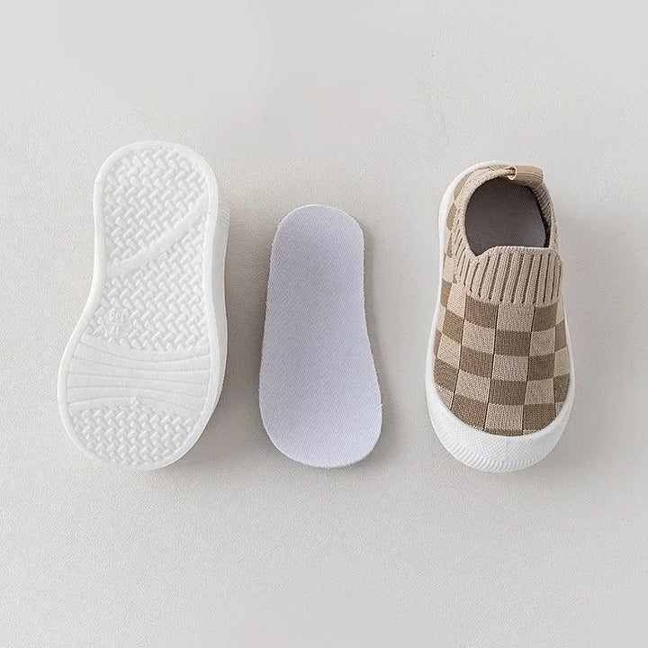 Tênis Infantil Respirável Antiderrapante KickBaby Xadrez - Solado - Varialle