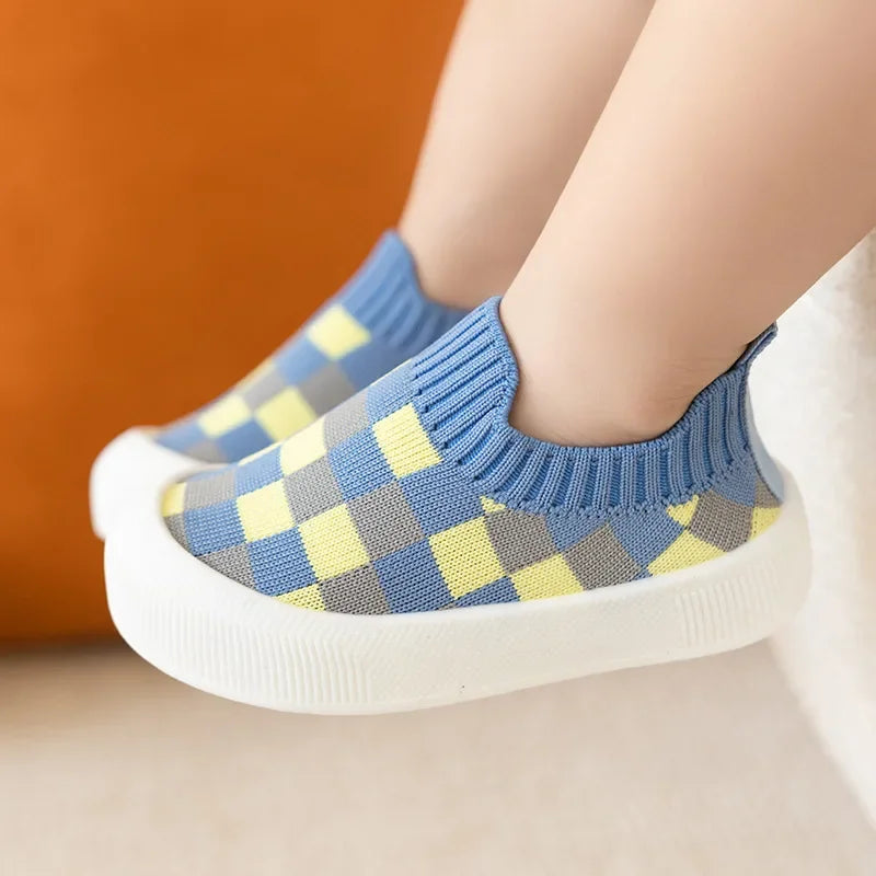 Tênis Infantil Respirável Antiderrapante KickBaby Xadrez - Varialle