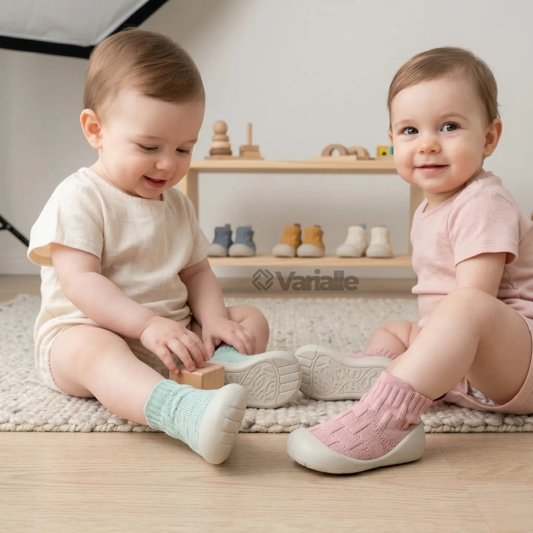 Tênis Meia Infantil Antiderrapante KickBaby Conforto Cano Alto - Varialle