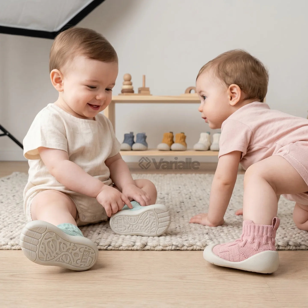Tênis Meia Infantil Antiderrapante KickBaby Conforto Cano Alto - Varialle