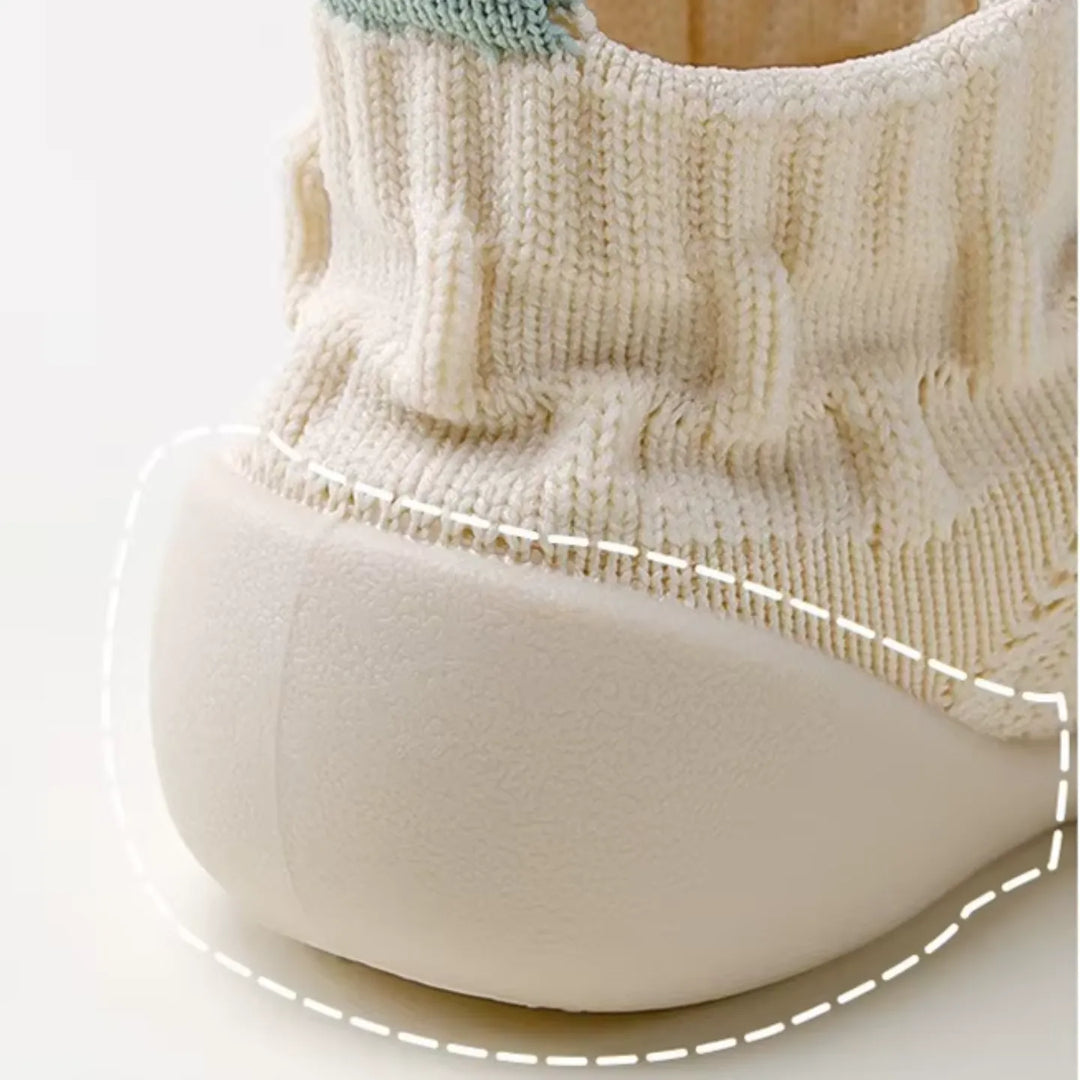 Tênis Meia Infantil Antiderrapante KickBaby Conforto Cano Alto Calcanhar - varialle