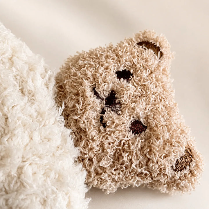 Touca Infantil e Cachecol Peluciado Ursinho Inverno (Unissex)