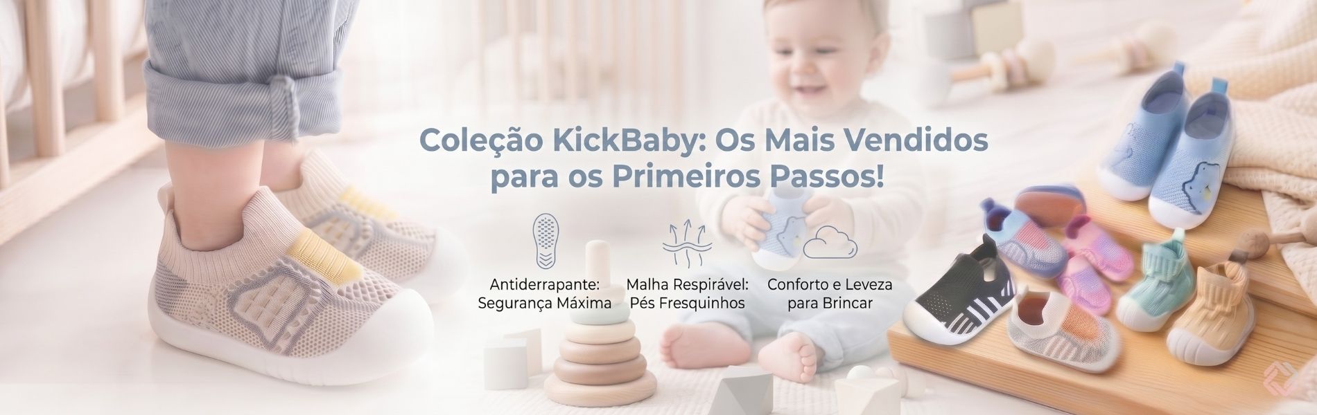 Tênis Meia Infantil Respirável kickBaby Varialle