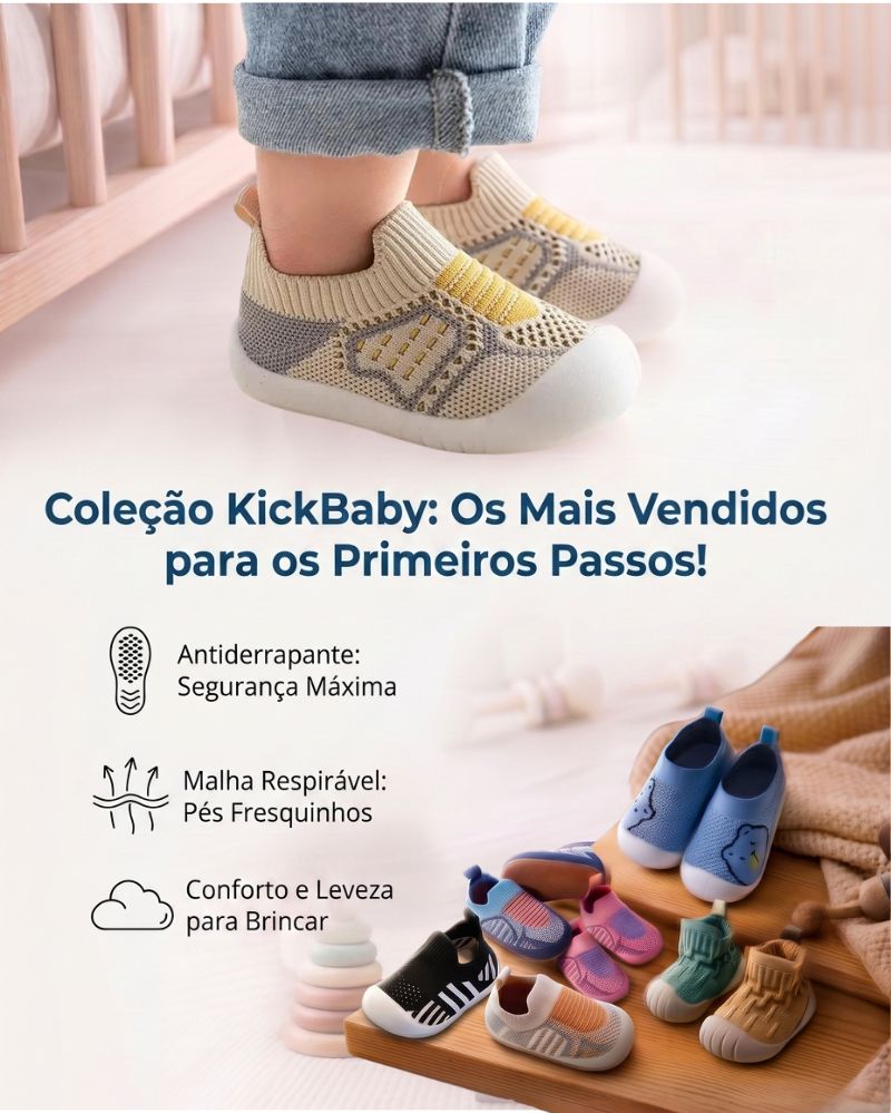 Tênis Meia Infantil Respirável kickBaby Varialle