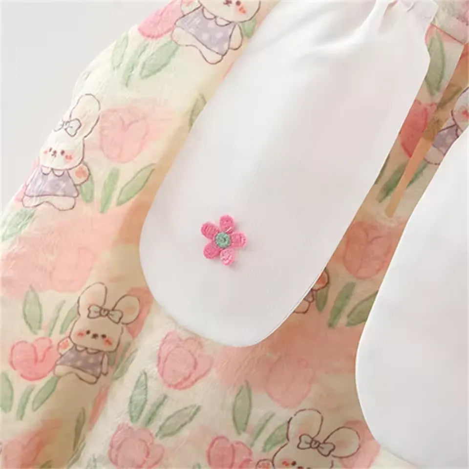 Vestido Infantil FunnyBunny e Bolsa Brinde 9 Meses a 4 Anos Varialle