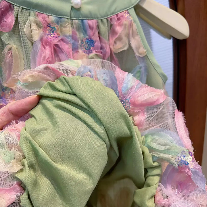 Vestido Infantil Jardim dos Sonhos 3 a 7 Anos_Varialle