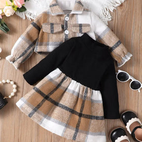 Vestido Infantil com Jaqueta LilaBaby 6 A 18 Meses Varialle