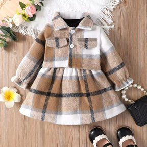 Vestido Infantil com Jaqueta LilaBaby 6 A 18 Meses Varialle