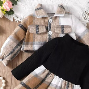 Vestido Infantil com Jaqueta LilaBaby 6 A 18 Meses Varialle