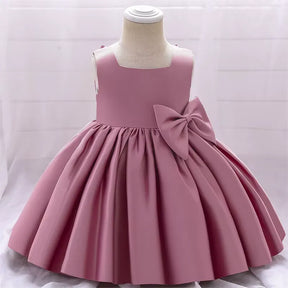 Vestido Infantil com Laço para Festas 3 Meses a 10 Anos Varialle