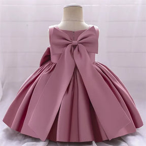 Vestido Infantil com Laço para Festas 3 Meses a 10 Anos Varialle