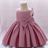 Vestido Infantil com Laço para Festas 3 Meses a 10 Anos Varialle