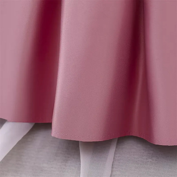 Vestido Infantil com Laço para Festas 3 Meses a 10 Anos Varialle