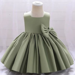 Vestido Infantil com Laço para Festas 3 Meses a 10 Anos Varialle