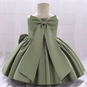 Vestido Infantil com Laço para Festas 3 Meses a 10 Anos Varialle