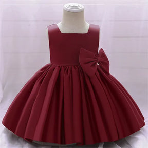 Vestido Infantil com Laço para Festas 3 Meses a 10 Anos Varialle