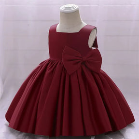 Vestido Infantil com Laço para Festas 3 Meses a 10 Anos Varialle