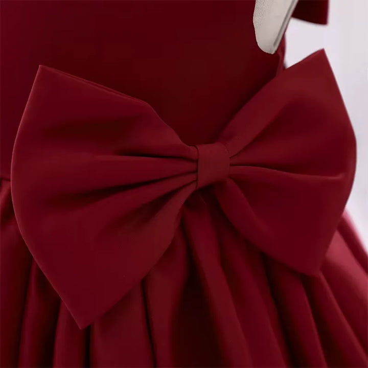 Vestido Infantil com Laço para Festas 3 Meses a 10 Anos Varialle