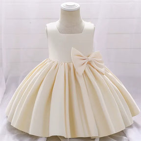 Vestido Infantil com Laço para Festas 3 Meses a 10 Anos Varialle