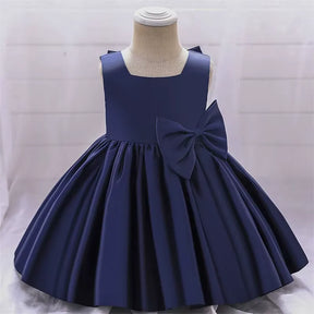 Vestido Infantil com Laço para Festas 3 Meses a 10 Anos Varialle