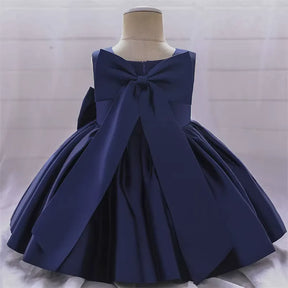 Vestido Infantil com Laço para Festas 3 Meses a 10 Anos Varialle