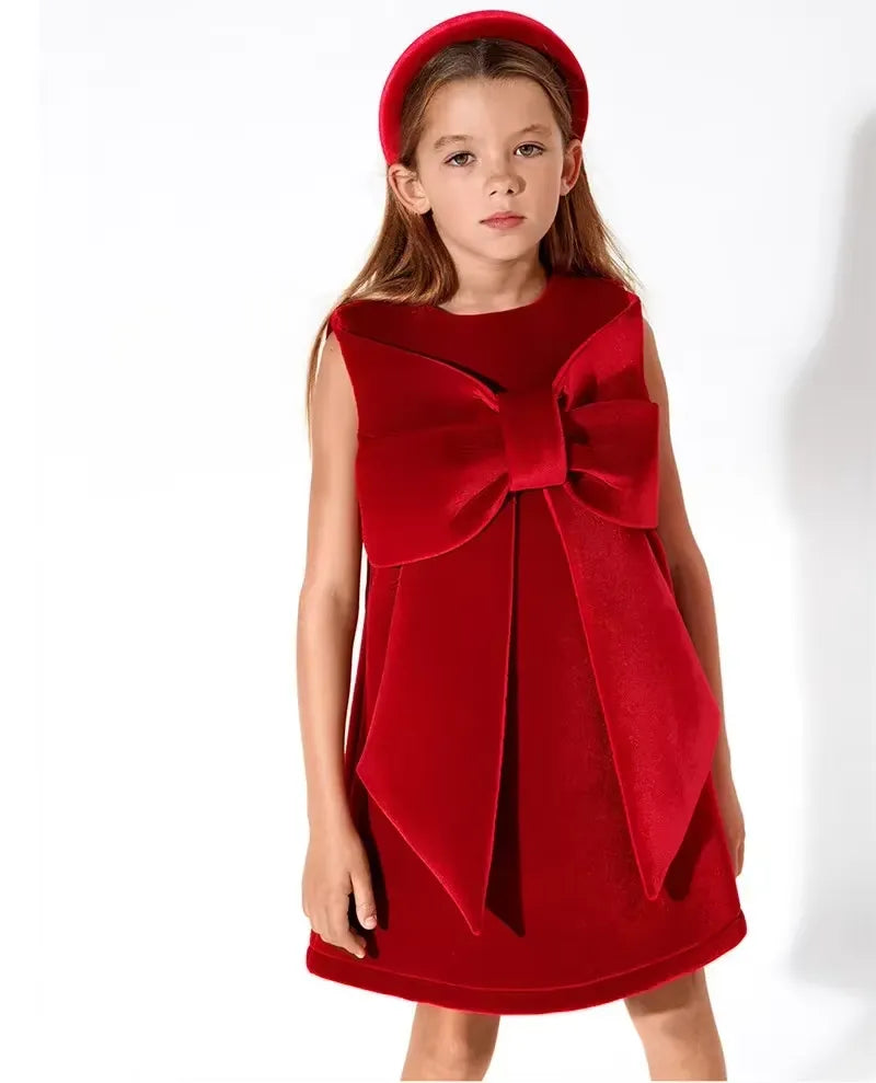 Vestido Infantil de Festa em Veludo Amorella - 1 a 8 Anos Varialle