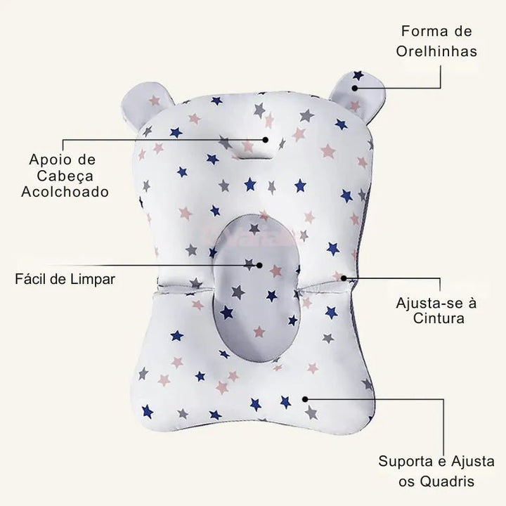Assento de Banho Antiderrapante e Confortável para Bebês - Varialle