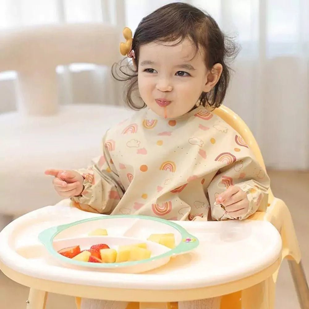 Babador Avental Impermeável Manga Longa - Plum Baby - Varialle