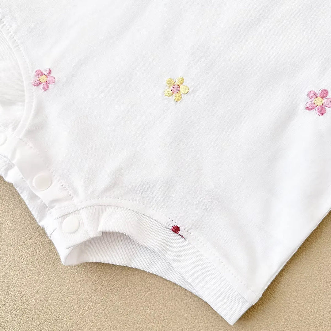 Body Floral de Algodão para Bebê Menina - Verão Encantador 1 a 18 Meses - Varialle