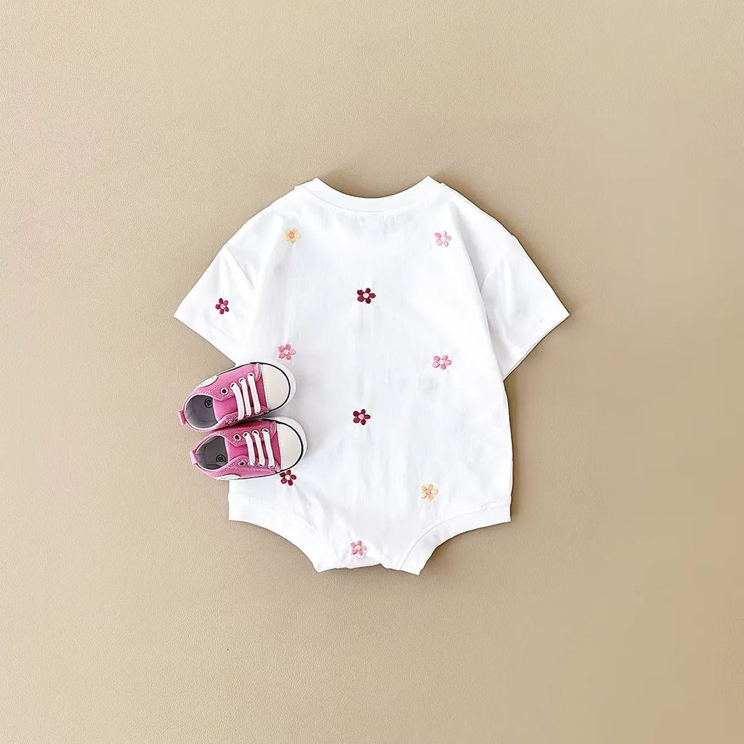 Body Floral de Algodão para Bebê Menina - Verão Encantador 1 a 18 Meses - Varialle