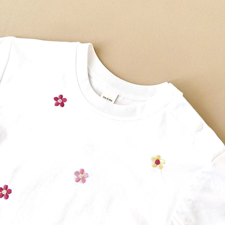 Body Floral de Algodão para Bebê Menina - Verão Encantador 1 a 18 Meses - Varialle