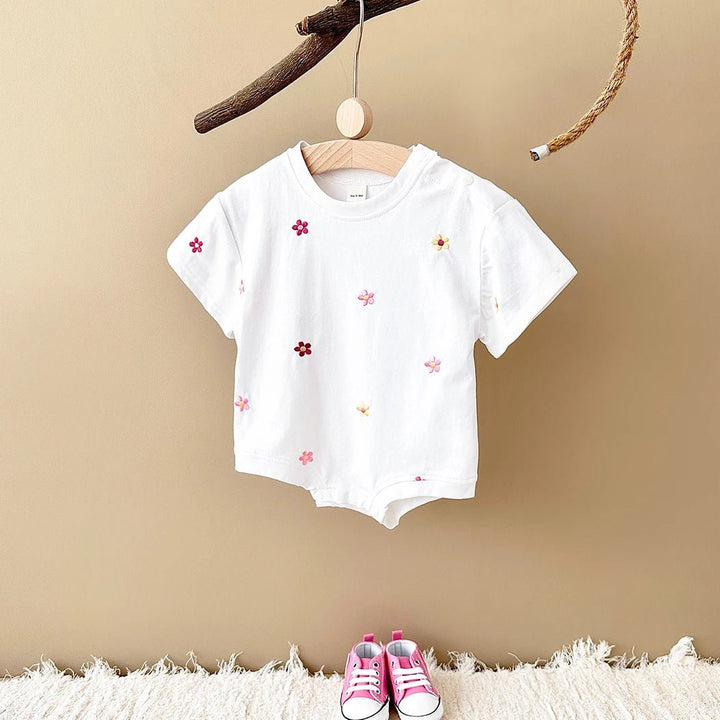 Body Floral de Algodão para Bebê Menina - Verão Encantador 1 a 18 Meses - Varialle