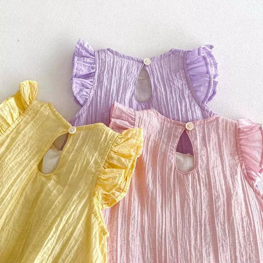 Body Infantil com Apliques Fofos e Mangas Voadoras - 3 a 24 Meses | LANÇAMENTO BLACK FRIDAY - Varialle