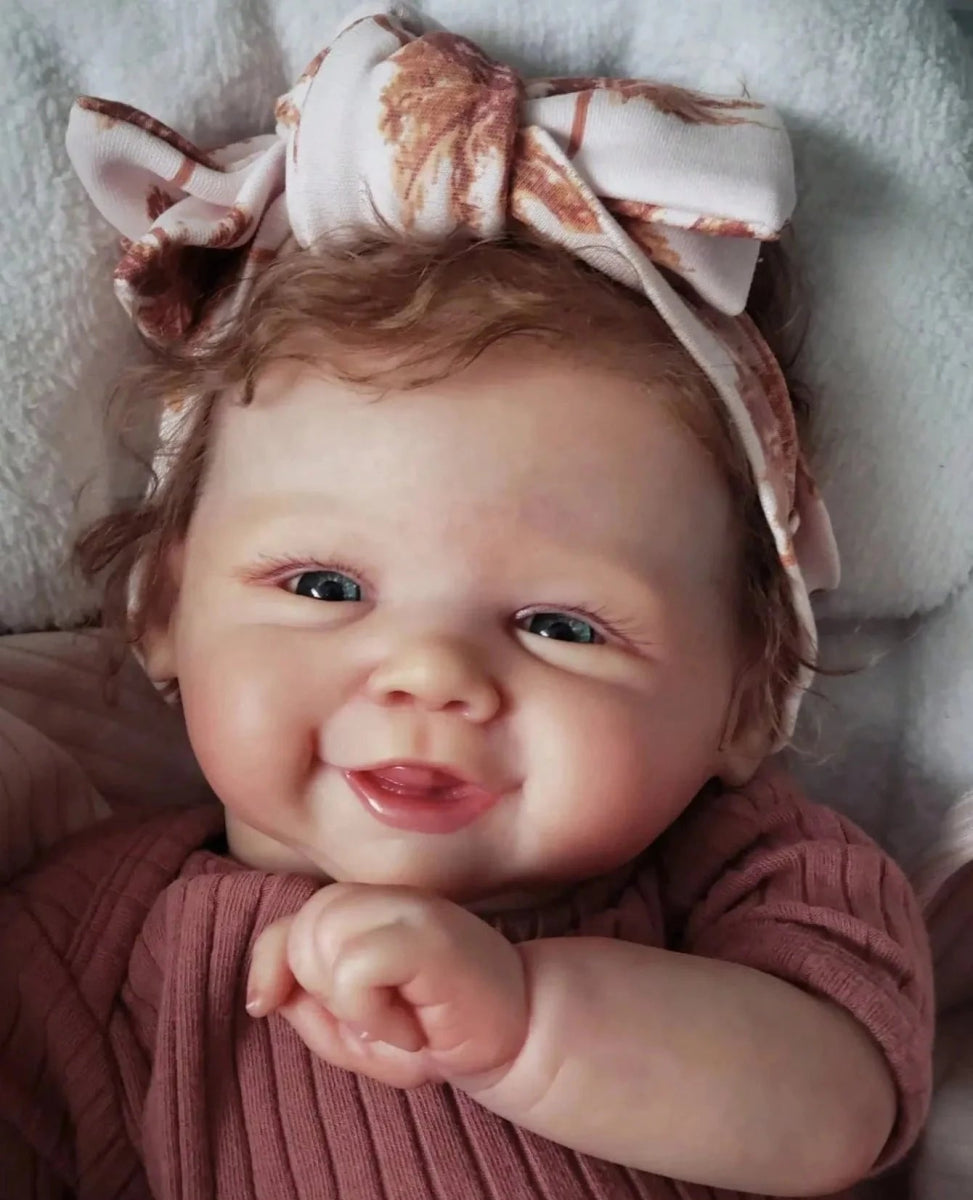 Boneca Reborn Nina Corpo de Tecido - Toque Realista 45cm - Varialle