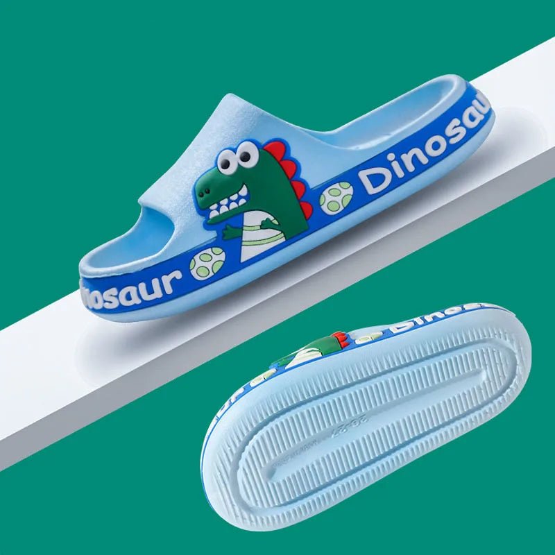 Chinelos Infantis Divertidos com Dinossauro Antiderrapantes - Varialle