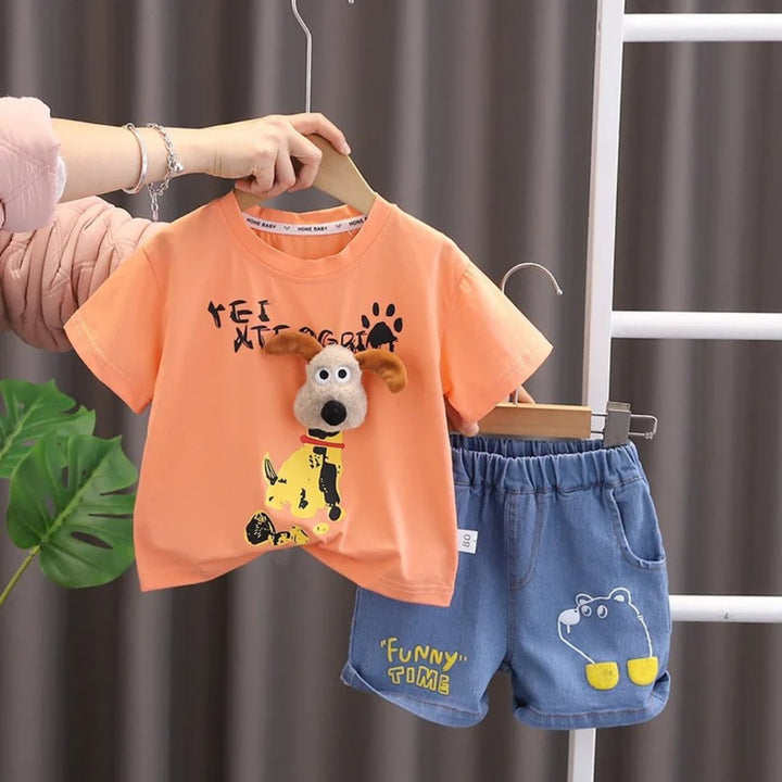Conjunto Infantil de Verão para Meninos 12M a 5 Anos - Doguitto - Varialle
