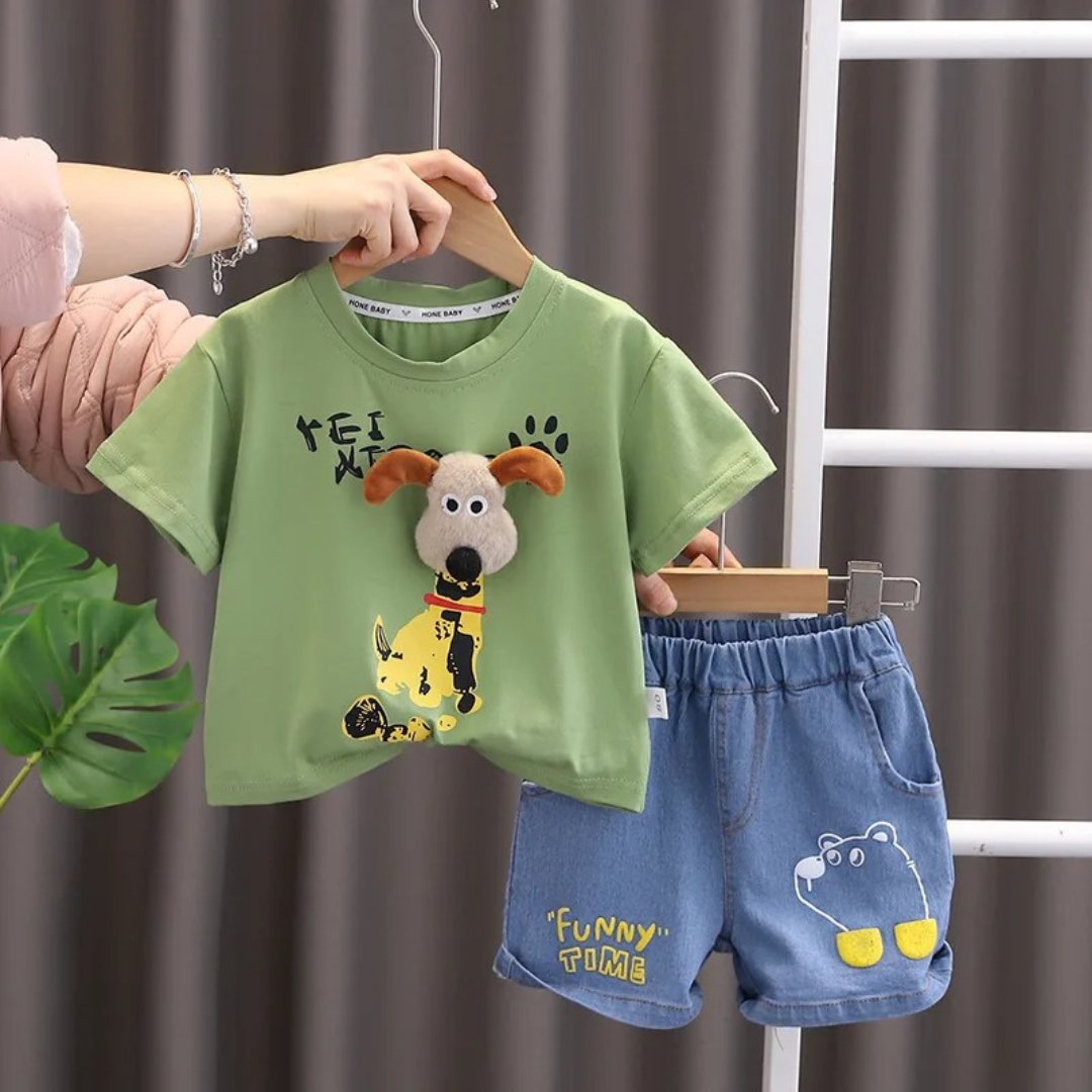 Conjunto Infantil de Verão para Meninos 12M a 5 Anos - Doguitto - Varialle