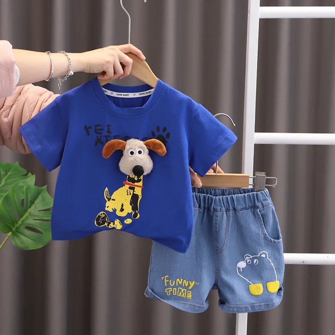 Conjunto Infantil de Verão para Meninos 12M a 5 Anos - Doguitto - Varialle