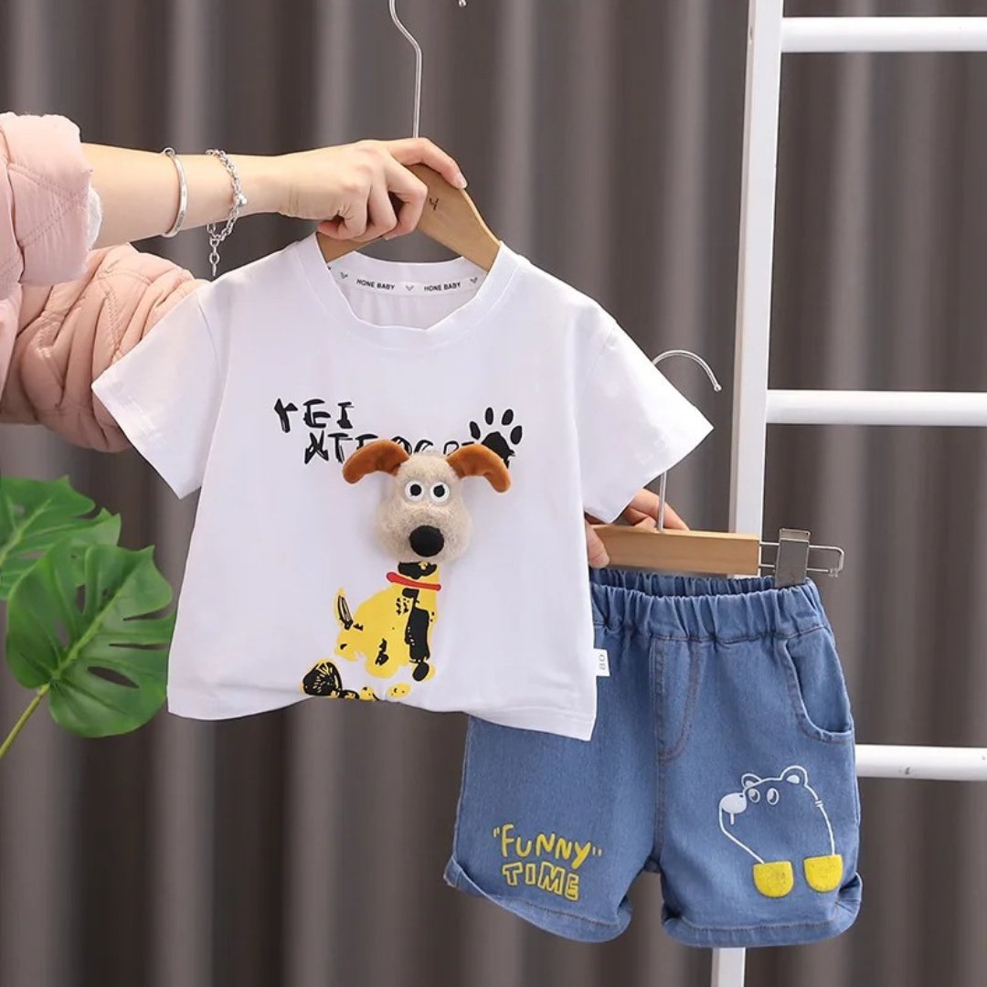 Conjunto Infantil de Verão para Meninos 12M a 5 Anos - Doguitto - Varialle