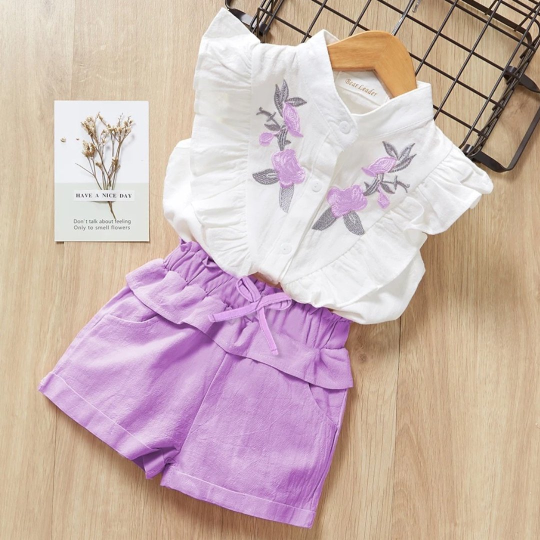 Conjunto Infantil Feminino - Vintage Bloom - Varialle