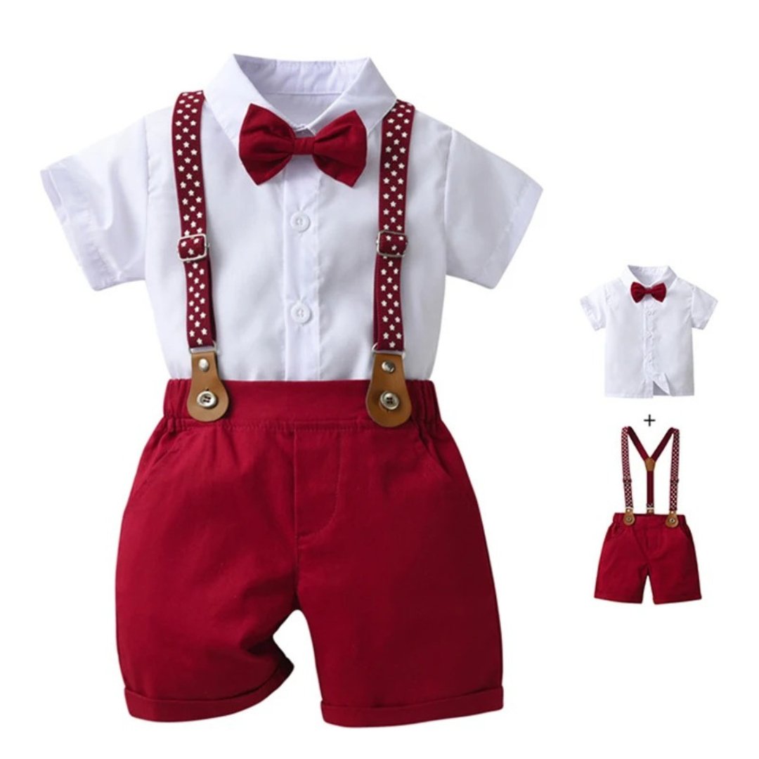 Conjunto Infantil Luxo com Suspensório - Pequeno Cavalheiro - Varialle