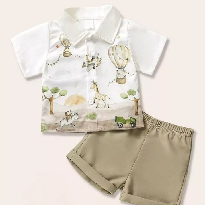 Conjunto Infantil Masculino Expedição Selvagem 6 Meses a 3 Anos