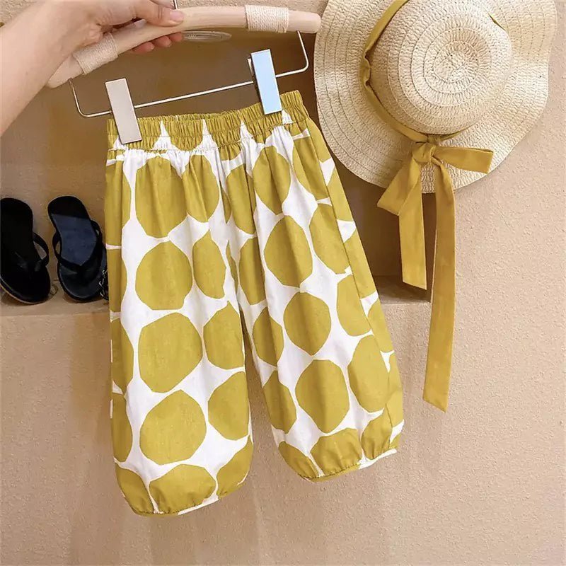 Conjunto Infantil Sol Brilhante de 3 Peças - Top, Calça e Chapéu de Verão - Varialle