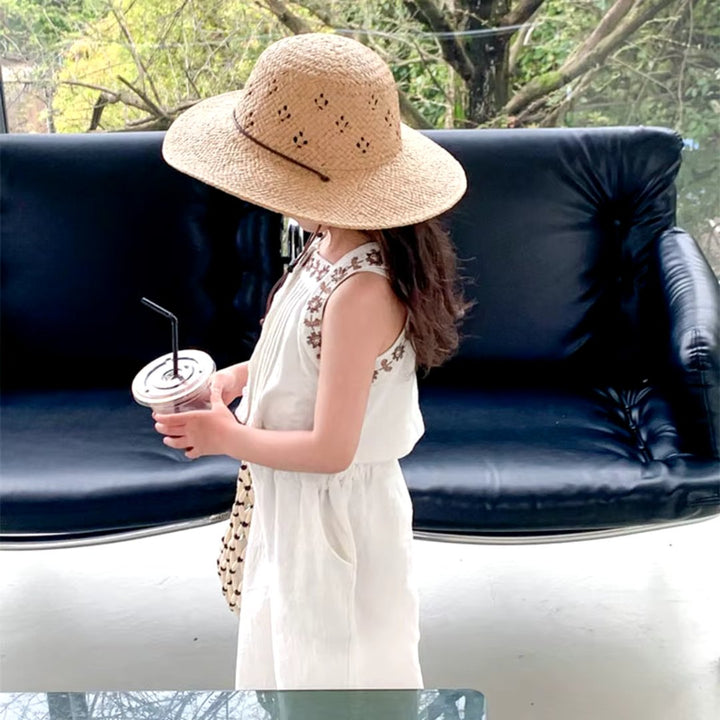 Conjunto Infantil Verão Meninas Bordado Floral Branco - 3 a 7 Anos | LANÇAMENTO BLACK FRIDAY - Varialle