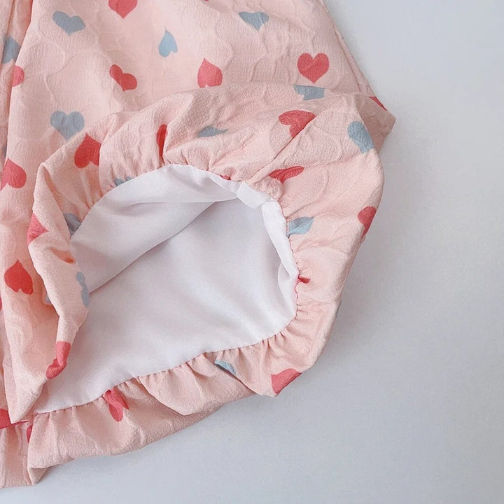 Conjunto Infantil Verão Meninas Corações - 1 a 5 Anos | LANÇAMENTO BLACK FRIDAY - Varialle