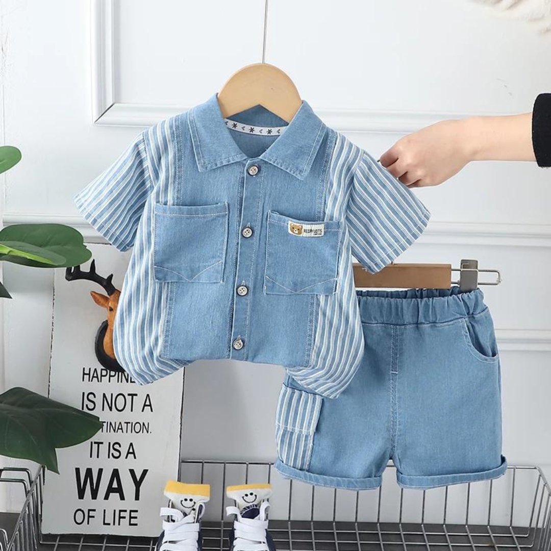 Conjunto Jeans Infantil para Meninos - Clássico e Moderno - Varialle