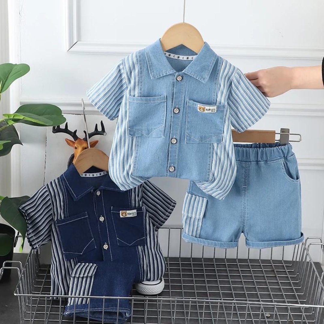 Conjunto Jeans Infantil para Meninos - Clássico e Moderno - Varialle