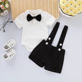Conjunto Mini Cavalheiro Bebê - Body e Shorts 0 - 24 Meses - Varialle