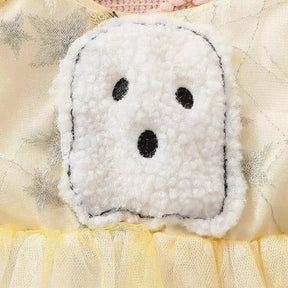 Fantasia Infantil Feminina Halloween Fantasminha Bebê 6 a 24 Meses